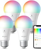 Sengled Alexa Light Bulbs, 75W Equivalent, S1 Auto Pairing with Alexa Devices, Smart Light Bulb that Work with Alexa, Bluetooth Mesh Smart Home Lighting, ‎Multicolor Dimmable, No Hub Required,4-Pack